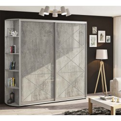 Шкаф-купе "Прованс" крашеный высокий глянец 2,0м